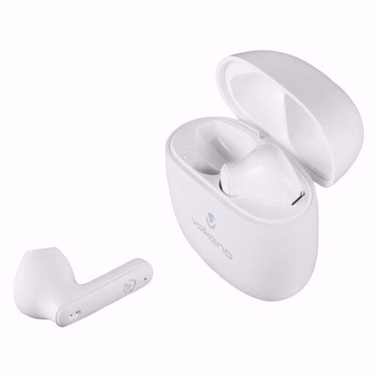 صورة Volkano Sleek Series VK-1153-WT True Wireless Earphones – White Edition