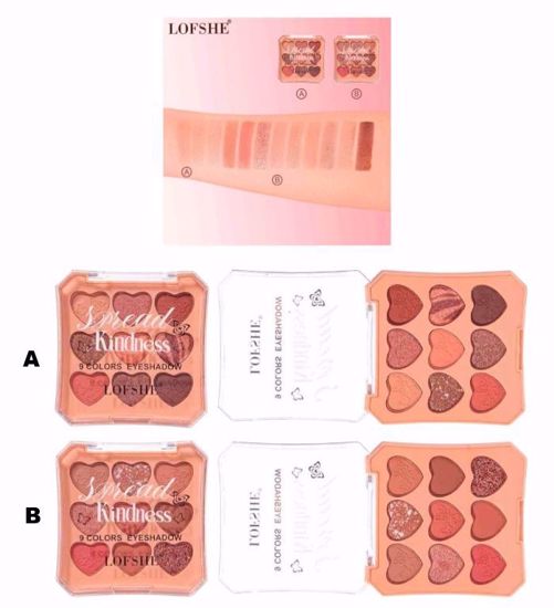 Picture of Lofshe 9 Colors Eyeshadow Palette LF1517