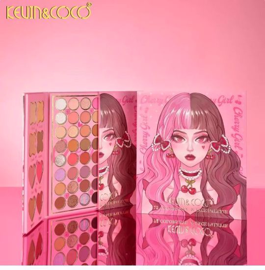 Picture of 72-Color Sweet & Cool Cherry Eyeshadow & Face Makeup Palette