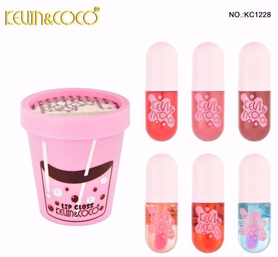 صورة Milk Tea Boba 6-Piece Lip Gloss Set