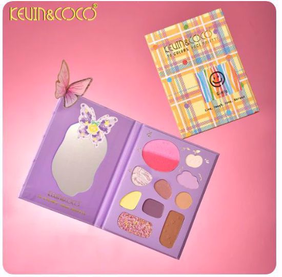 صورة 10-Color Face Palette (Butterfly / Smile)