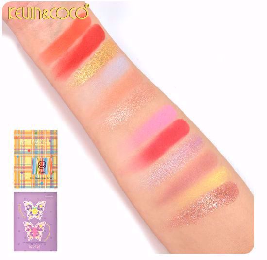 صورة 10-Color Face Palette (Butterfly / Smile)