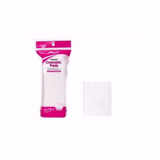 صورة Square Cosmetic Cotton Pads – 80pcs (70 + 10 Free)