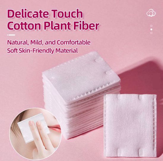 صورة Square Cosmetic Cotton Pads – 80pcs (70 + 10 Free)