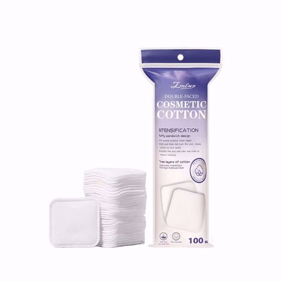 صورة LMLTOP Double-Faced Cosmetic Cotton Pads – 100 pcs