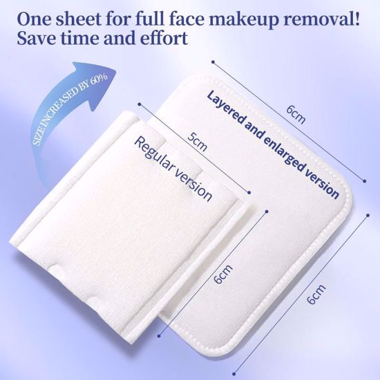صورة LMLTOP Double-Faced Cosmetic Cotton Pads – 100 pcs