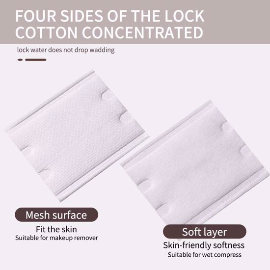 صورة Double-Faced Cosmetic Cotton Pads (222pcs) LMLTOP