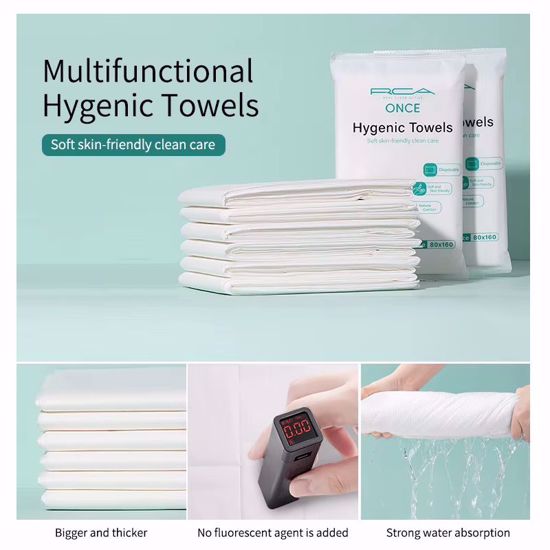 صورة ONCE Hygenic Towels Premium Large Disposable Bath Towels