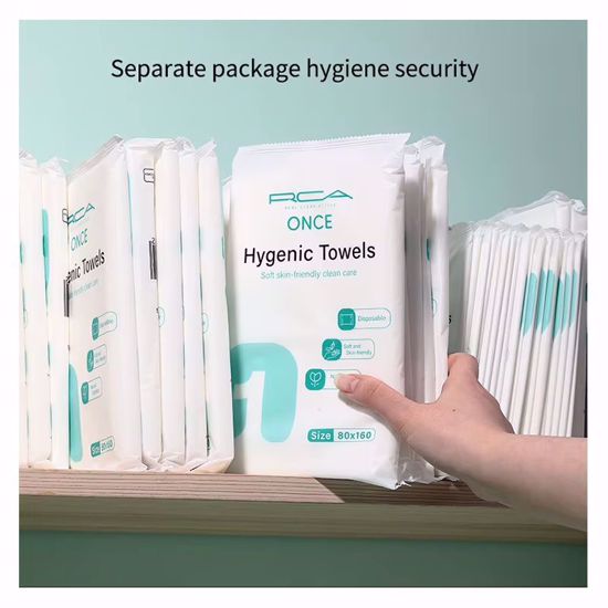 صورة ONCE Hygenic Towels Premium Large Disposable Bath Towels