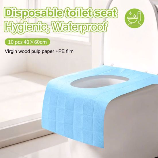 صورة Disposable PE Toilet Seat Covers 10PCS