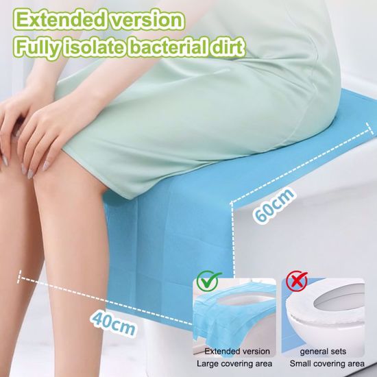 صورة Disposable PE Toilet Seat Covers 10PCS