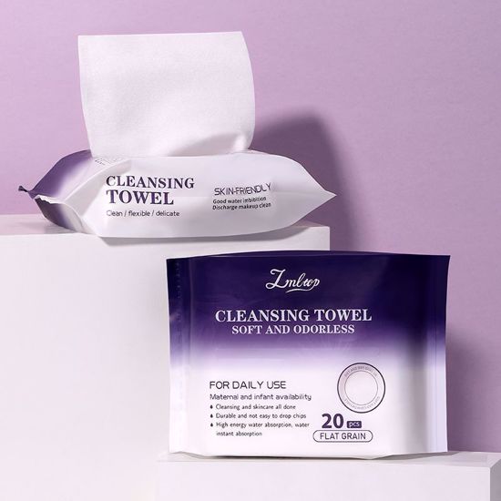 صورة Disposable Facial Cotton Cleansing Towels – 20 Pieces (LMLTOP)
