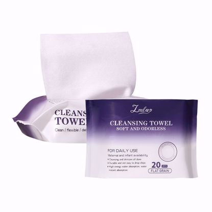 Picture of Disposable Facial Cotton Cleansing Towels – 20 Pieces (LMLTOP)