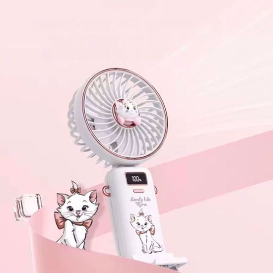 صورة Disney Animals Marie Foldable Handheld Fan QS-F03