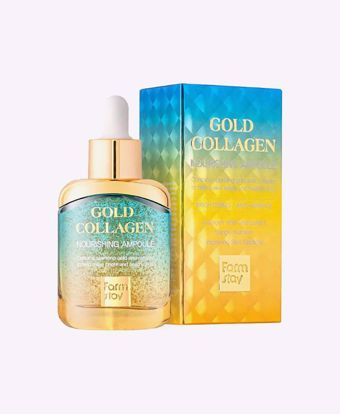 صورة FARMSTAY GOLD COLLAGEN NOURISHING AMPOULE