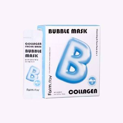 صورة FARMSTAY COLLAGEN FACIAL WASH BUBBLE MASK