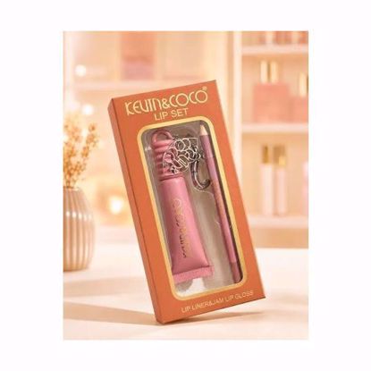 صورة Hazelnut Jelly Lip Gloss with Keychain & Lip Liner Set