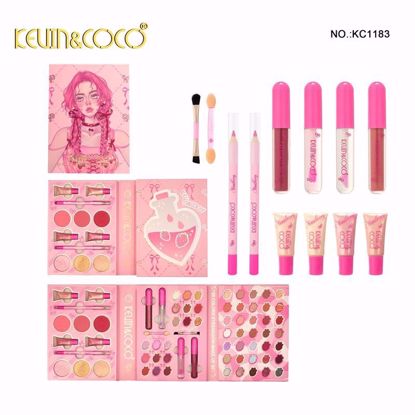 صورة Strawberry 59-Color Eyeshadow Makeup Set – Eyeshadow, Blush & Face Makeup Palette