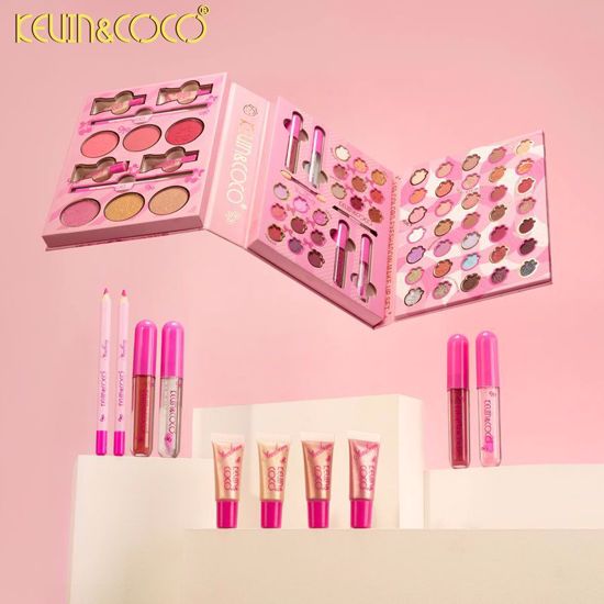 صورة Strawberry 59-Color Eyeshadow Makeup Set – Eyeshadow, Blush & Face Makeup Palette