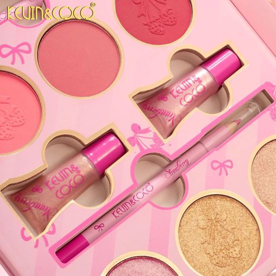 صورة Strawberry 59-Color Eyeshadow Makeup Set – Eyeshadow, Blush & Face Makeup Palette