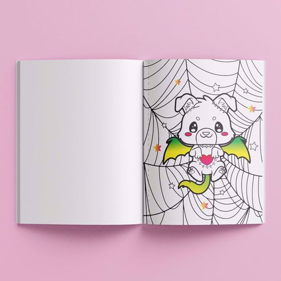 Picture of Kaleidoscope Pop Velvet Coloring Book (Kreepy Kawaii)