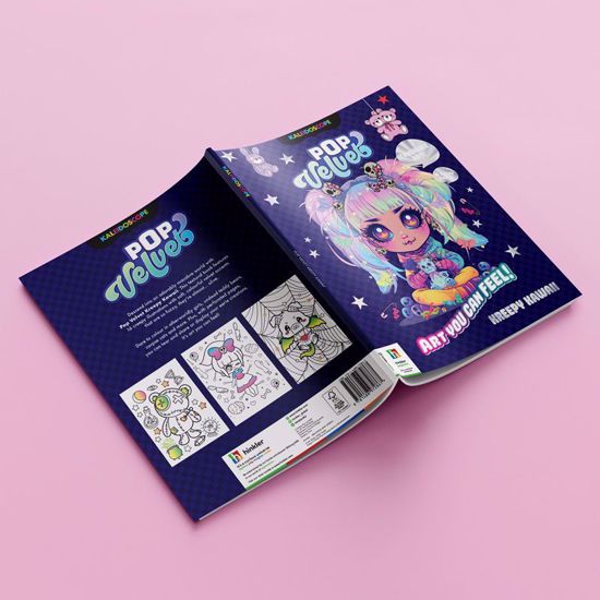Picture of Kaleidoscope Pop Velvet Coloring Book (Kreepy Kawaii)