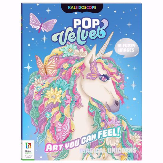 Picture of Kaleidoscope Pop Velvet Coloring Book – Magical Unicorn