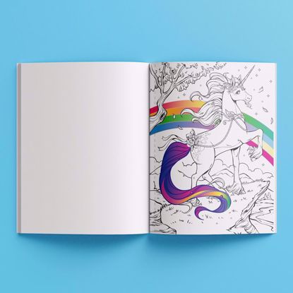 Picture of Kaleidoscope Pop Velvet Coloring Book – Magical Unicorn