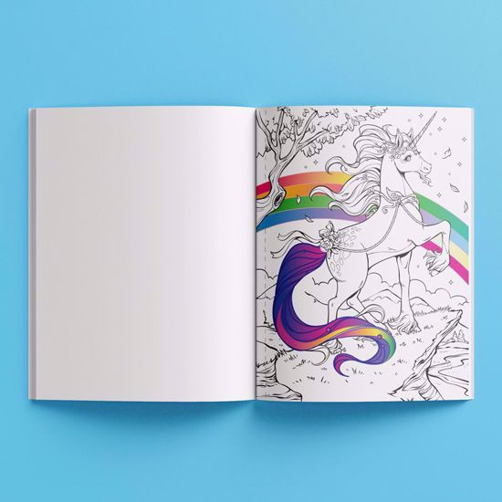 Picture of Kaleidoscope Pop Velvet Coloring Book – Magical Unicorn