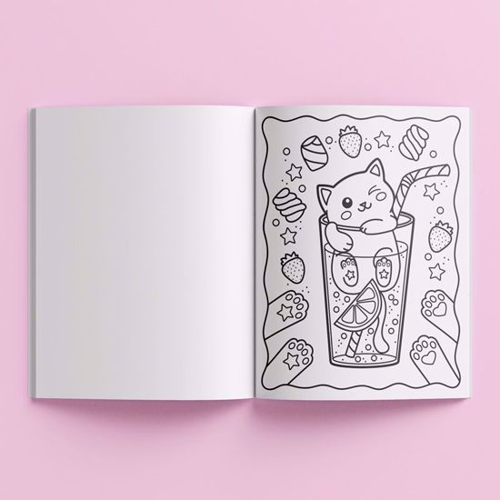 Picture of Kaleidoscope Coloring Scented Stickers – Totally Kawaii