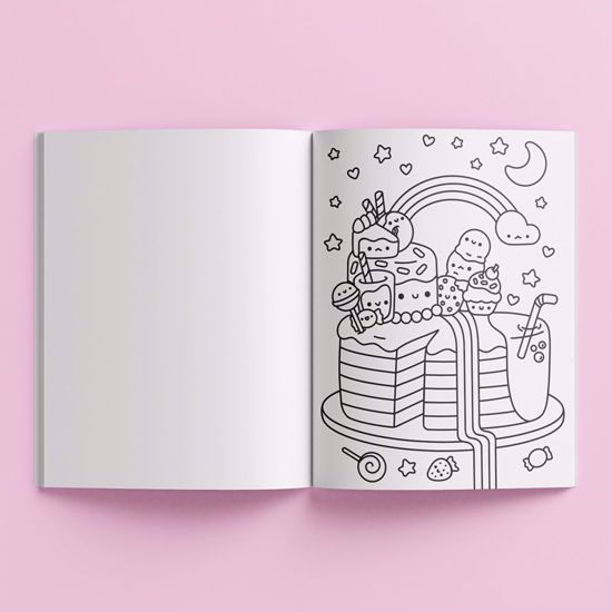 Picture of Kaleidoscope Coloring Scented Stickers – Totally Kawaii