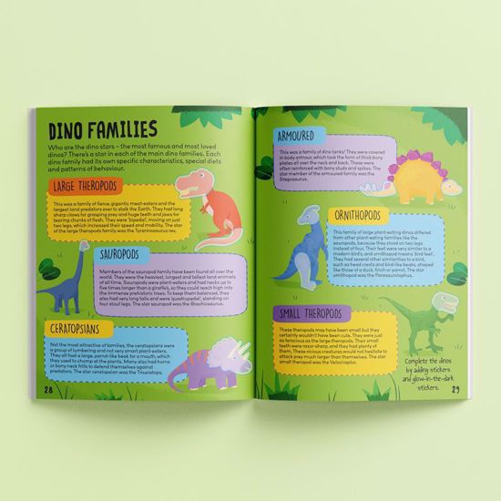 صورة Know and Glow Dinosaurs Sticker Activities