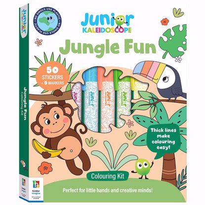 صورة Jr Kaleidoscope Colouring Kit Jungle Fun