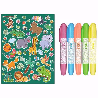 Picture of Jr Kaleidoscope Colouring Kit Jungle Fun