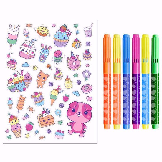 صورة Kaleidoscope Colouring Kawaii Sweetlings Kit