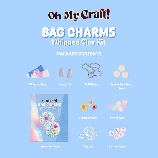 صورة OMC! Bag Charms Whipped Clay Kit
