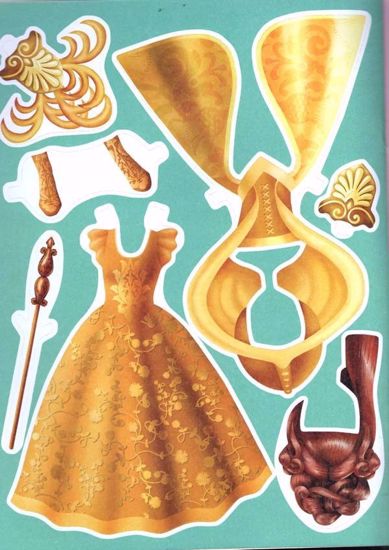 Picture of Dress Up Girls Paper Dolls (Blossom Princess)