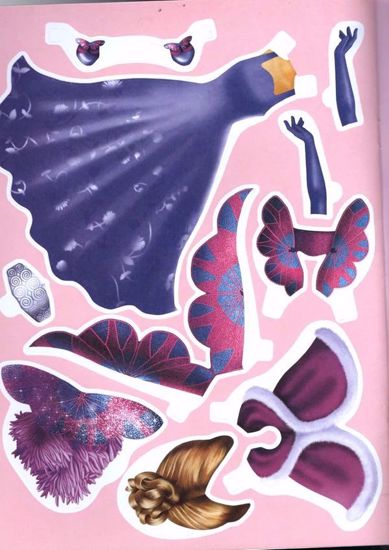 Picture of Dress Up Girls Paper Dolls (Blossom Princess)