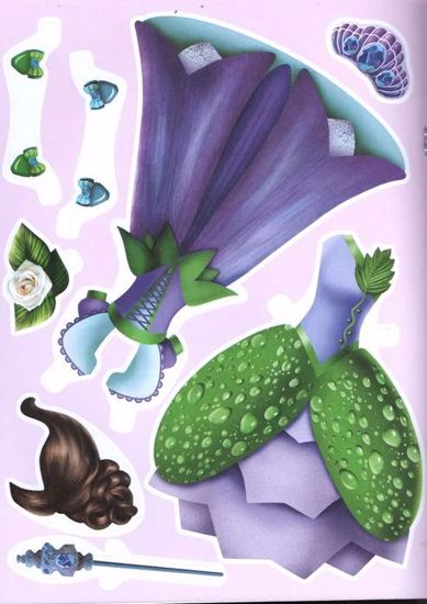 Picture of Dress Up Girls Paper Dolls (Flower Princess)