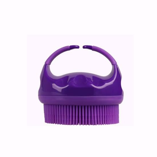 صورة Silicone Body Bath Shower Scrubber with Soap Dispenser