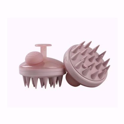 صورة Silicone Shampoo Brush with Dispenser for Hair Washing