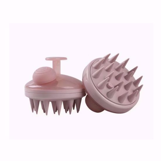 صورة Silicone Shampoo Brush with Dispenser for Hair Washing