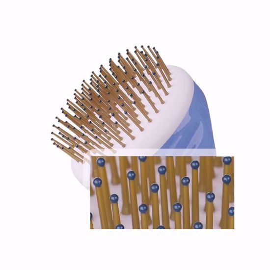 صورة Nylon Soft Pin Silicone Comb for Scalp Massage
