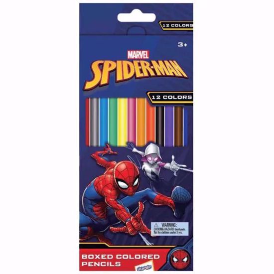 صورة Skoodle Spider-Man Boxed Colored Pencils – 12 Colors