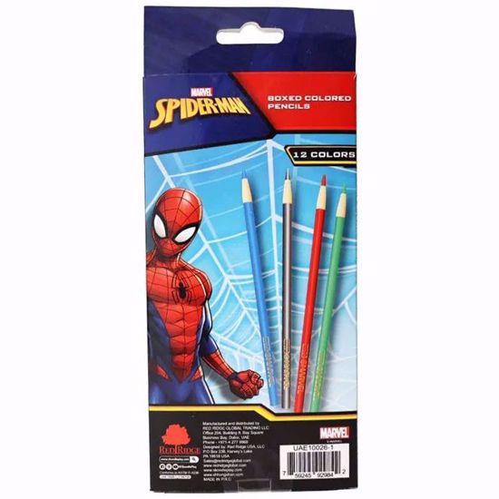 صورة Skoodle Spider-Man Boxed Colored Pencils – 12 Colors