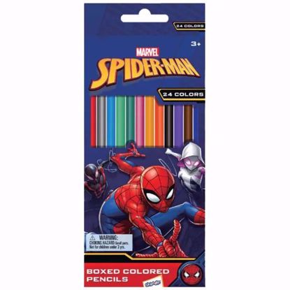 صورة Skoodle Spider-Man Boxed Colored Pencils – 24 Colors