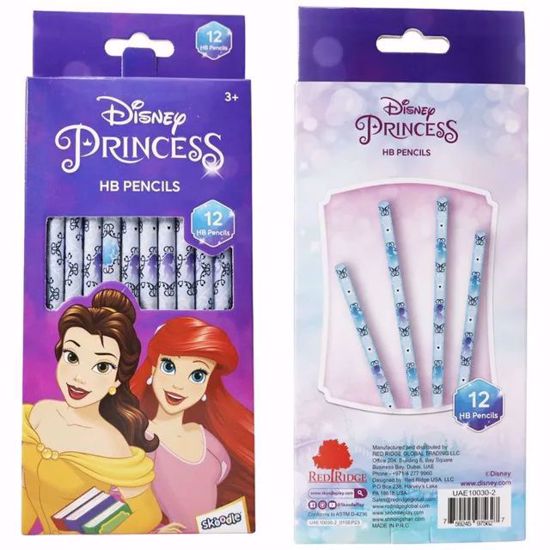 صورة Skoodles Disney Princess HB Pencils – 12 Pieces