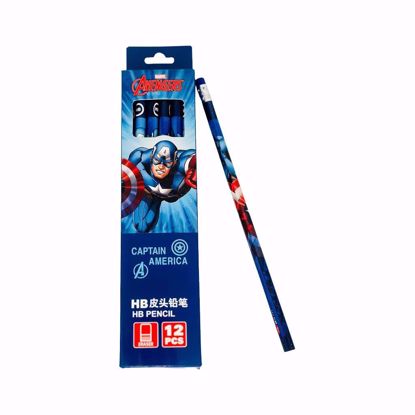 Picture of Skoodles Avengers Captain America HB Pencils – 12 Pieces