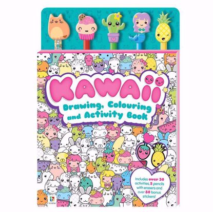 صورة Hinkler Kawaii Drawing, Colouring and Activity Book