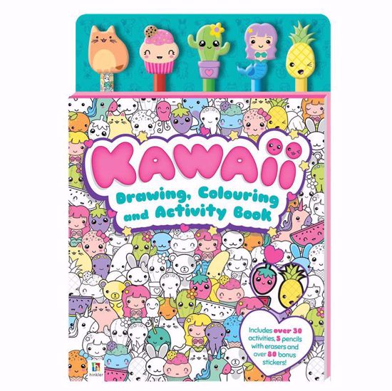 صورة Hinkler Kawaii Drawing, Colouring and Activity Book